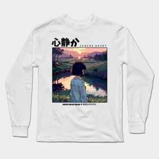 Lofi Landscape Anime Aesthetic Long Sleeve T-Shirt